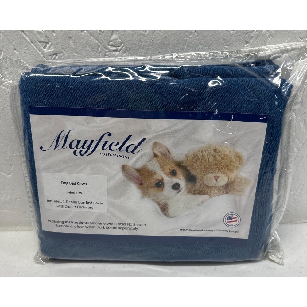 Heavy Duty  DIY Durable Tough Blue Denim Pet Dog Bed‎ Cover SM-MED- 36"x29" Flat - Picture 5 of 6
